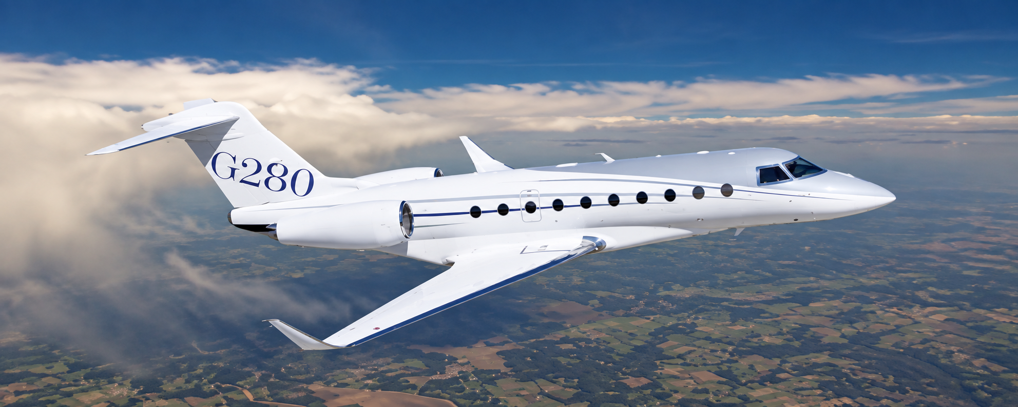 Illustrative Gulfstream G280 in flight